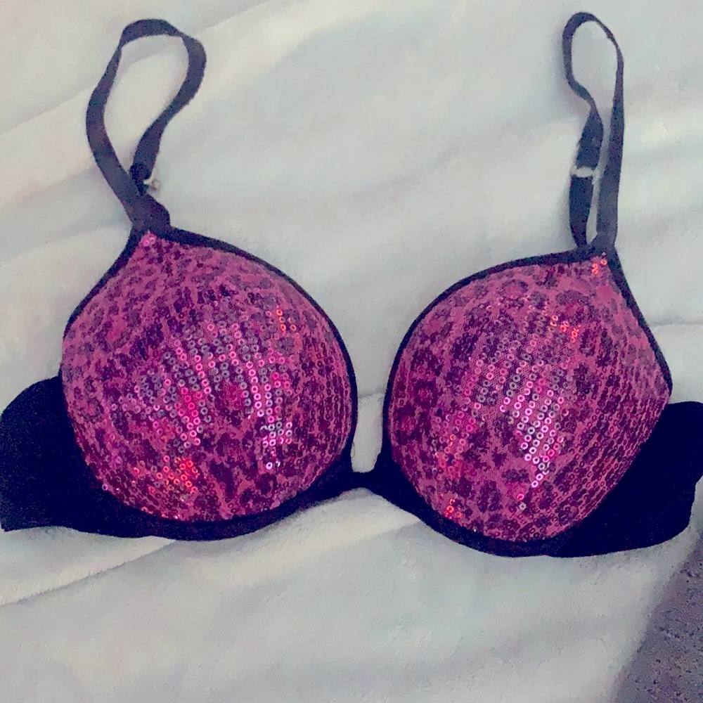 Victoria’s Secret pink sequin bra